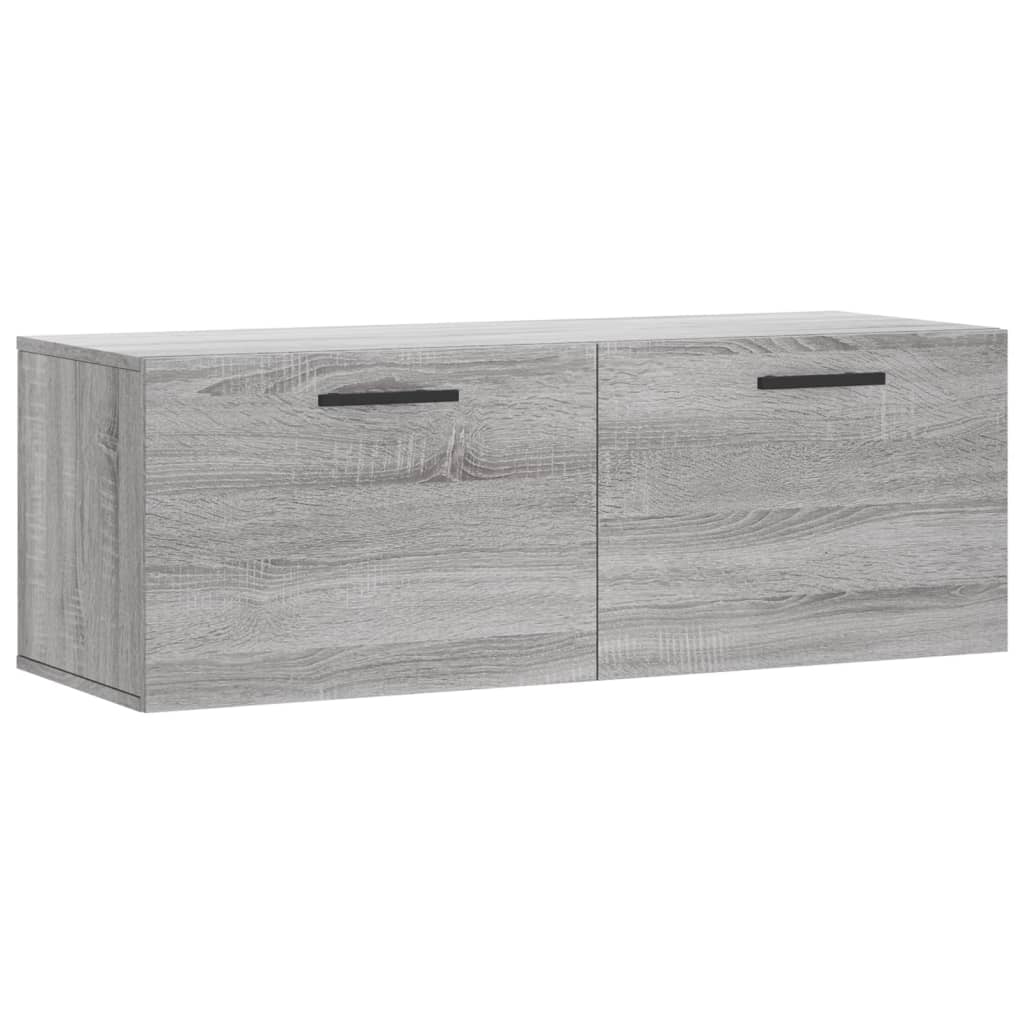 Ντουλάπι Τοίχου Γκρι Sonoma 100x36,5x35 εκ. Επεξεργασμένο Ξύλο