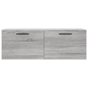 Ντουλάπι Τοίχου Γκρι Sonoma 100x36,5x35 εκ. Επεξεργασμένο Ξύλο