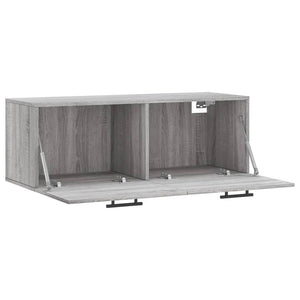 Ντουλάπι Τοίχου Γκρι Sonoma 100x36,5x35 εκ. Επεξεργασμένο Ξύλο