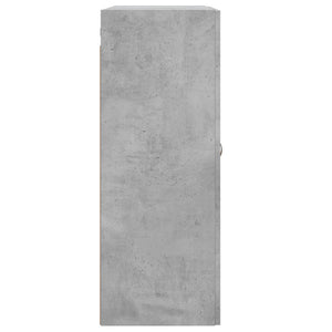 Ντουλάπι Επιτοίχιο Γκρι Σκυροδεμ. 69,5x34x90 εκ. Επεξεργ. Ξύλο