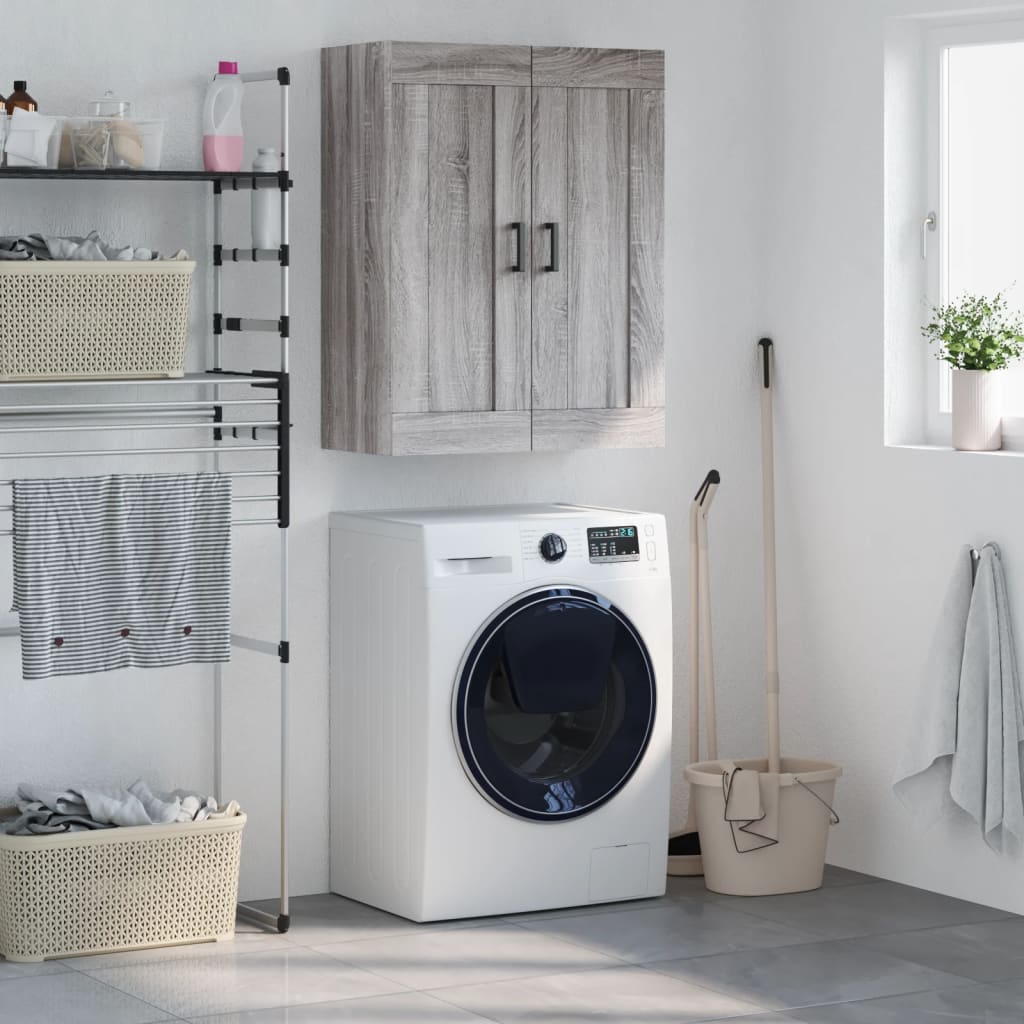 Ντουλάπι Επιτοίχιο Γκρι Sonoma 69,5 x 34 x 90 εκ. Επεξεργ. Ξύλο - Pakobazaar