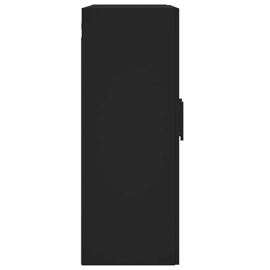 Ντουλάπι Τοίχου Μαύρο 69,5 x 34 x 90 εκ. από Επεξεργασμένο Ξύλο - Pakobazaar