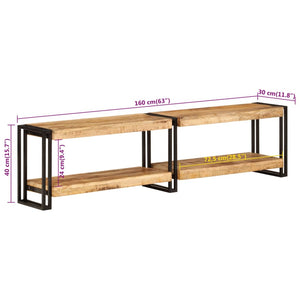 Έπιπλο Τηλεόρασης 160 x 30 x 40 εκ. από Μασίφ Ξύλο Μάνγκο - Pakobazaar