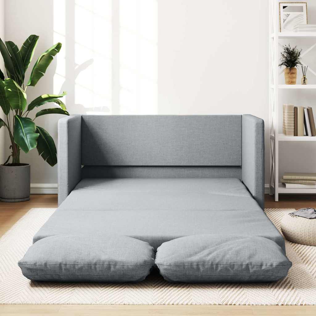 Καναπές-Κρεβάτι Δαπέδου 2 σε 1 Αν. Γκρι 112x174x55 εκ. Ύφασμα