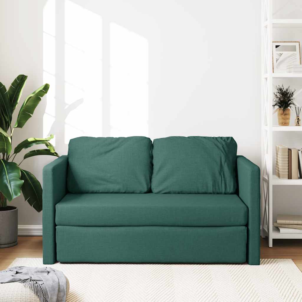 Καναπές-Κρεβάτι Δαπέδου 2 σε 1 Πράσινος 112x174x55 εκ. Ύφασμα - Pakobazaar