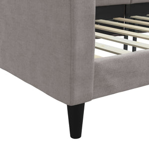 Καναπές Κρεβάτι Taupe 100 x 200 εκ. Υφασμάτινος