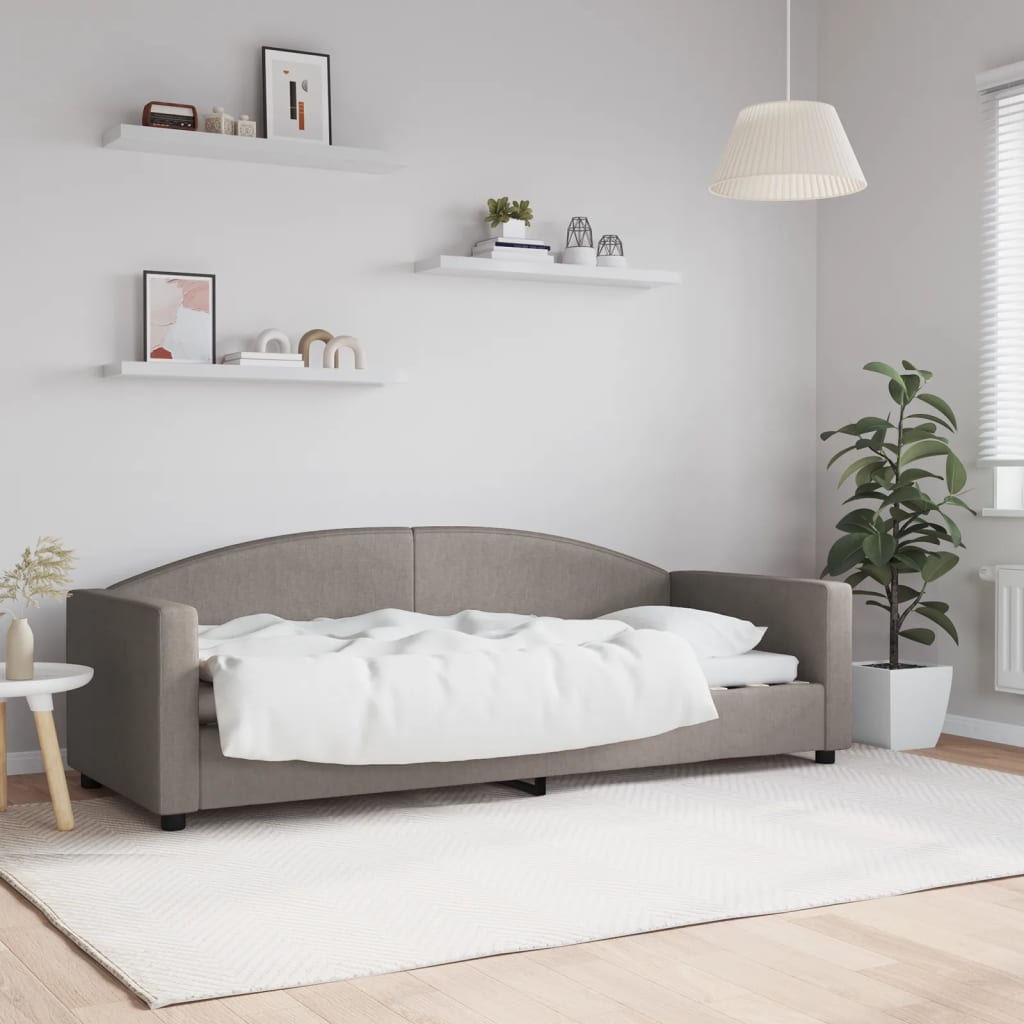 Καναπές Κρεβάτι Taupe 80 x 200 εκ. Υφασμάτινος