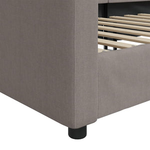 Καναπές Κρεβάτι Taupe 90 x 200 εκ. Υφασμάτινος