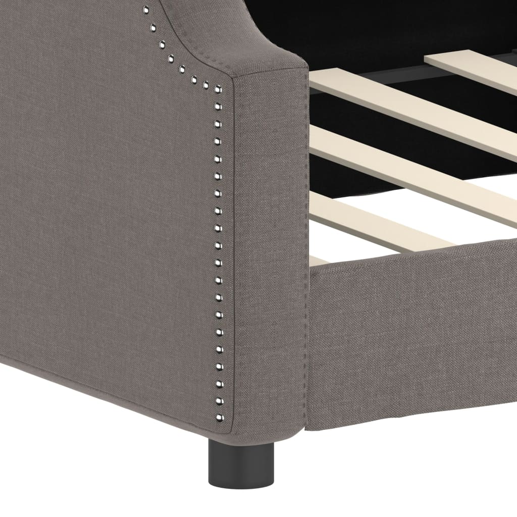 Καναπές Κρεβάτι Taupe 90 x 200 εκ. Υφασμάτινος