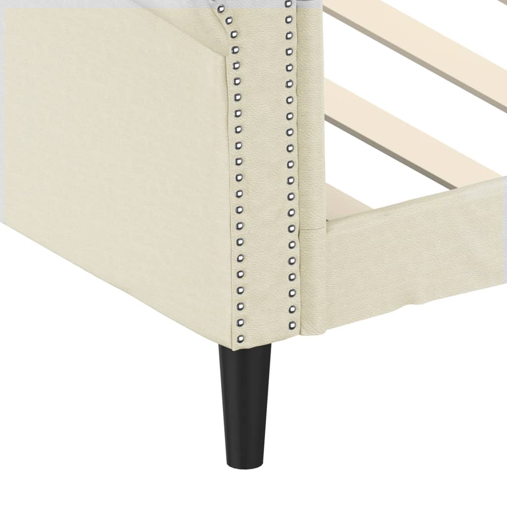 Καναπές Κρεβάτι Κρεμ 80 x 200 εκ. από Συνθετικό Δέρμα