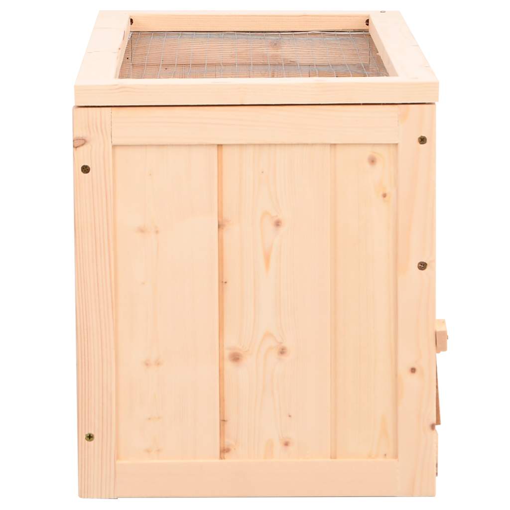 Κλουβί Χάμστερ 60 x 30 x 35 εκ. από Μασίφ Ξύλο Ελάτης - PAKOBAZAAR