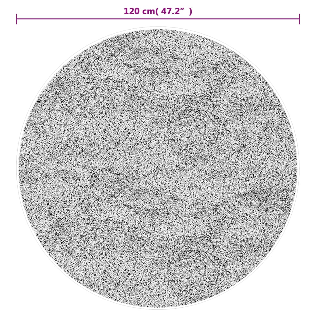 Χαλί Πλενόμενο Αντιολισθητικό Πολύχρωμο Ø 120 εκ. - PAKOBAZAAR