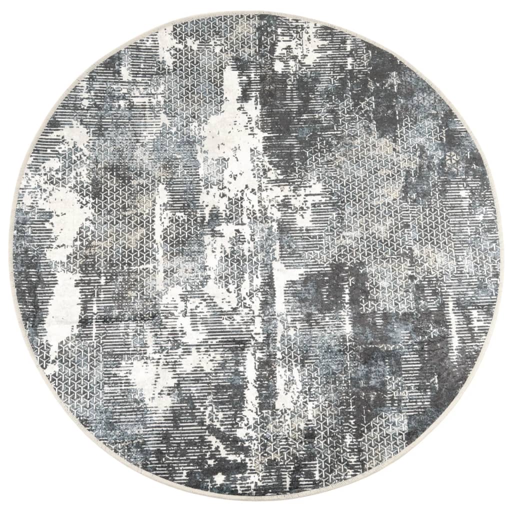 Χαλί Πλενόμενο Αντιολισθητικό Πολύχρωμο Ø 120 εκ. - PAKOBAZAAR