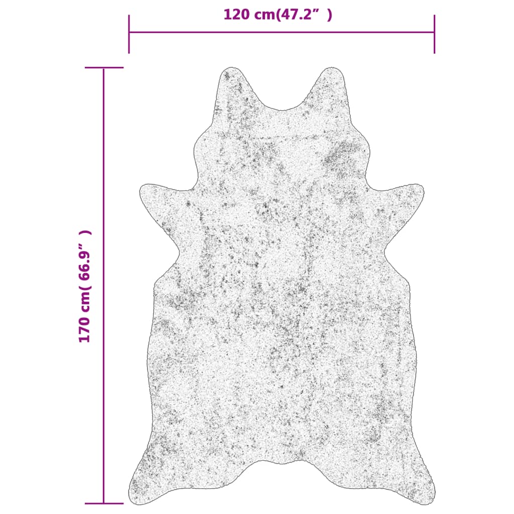 Χαλί Πλενόμενο Αντιολ. Σχέδιο Ζέβρας Μαύρο/Λευκό 120x170 εκ. - PAKOBAZAAR