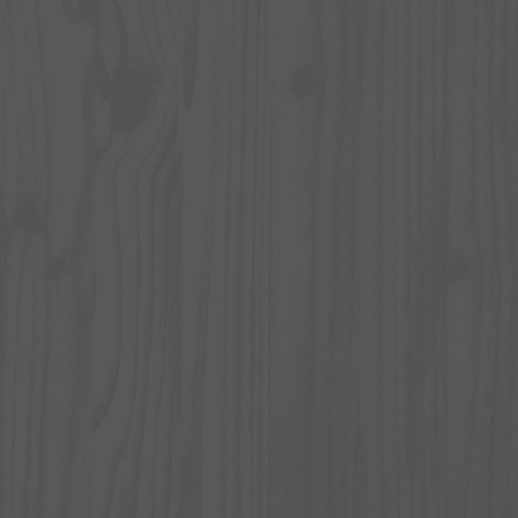 Πλαίσιο Κρεβατιού με Κεφαλάρι Γκρι 90 x 190 εκ. από Μασίφ Ξύλο - Pakobazaar