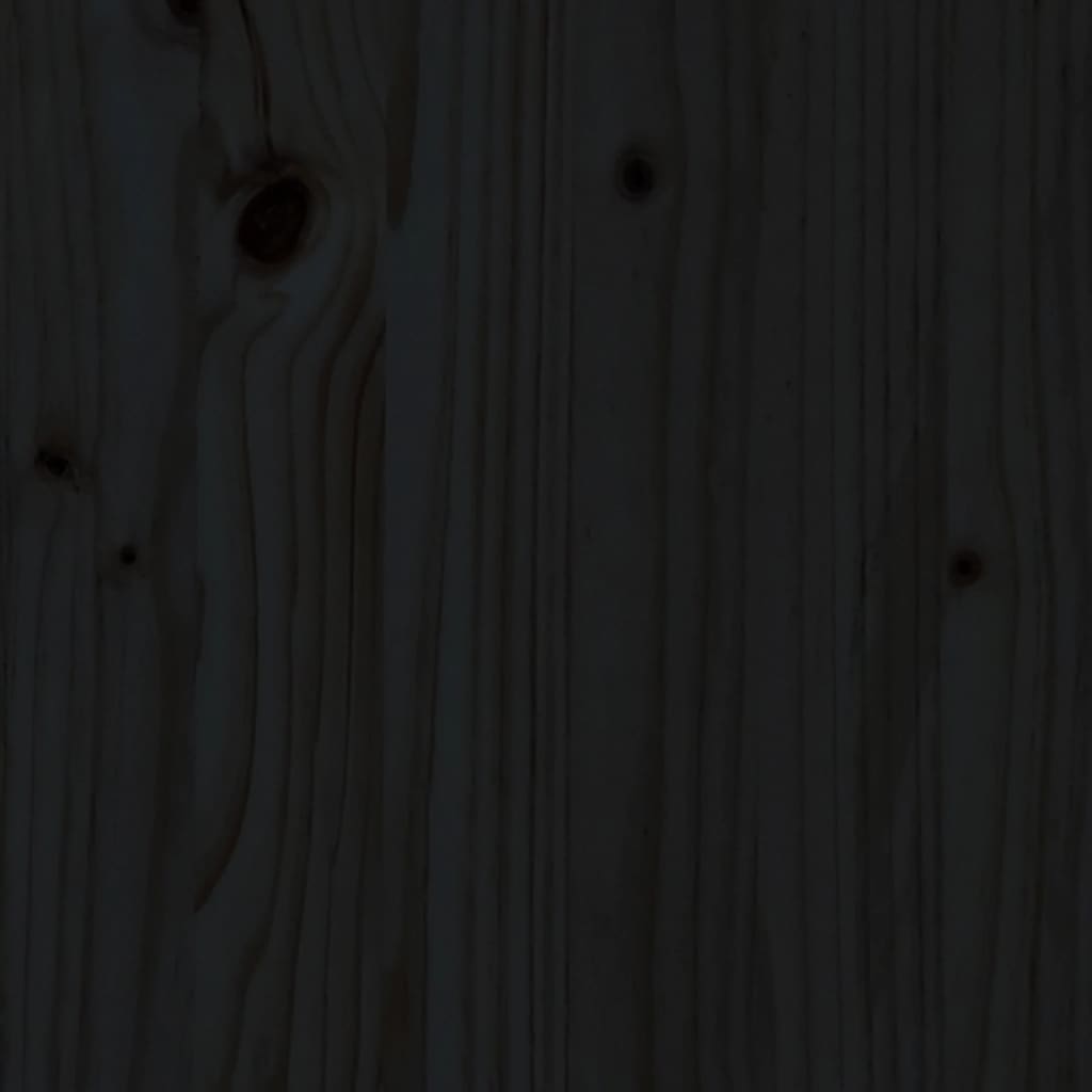 Πλαίσιο Κρεβατιού με Κεφαλάρι Μαύρο Μασίφ Ξύλο King Size