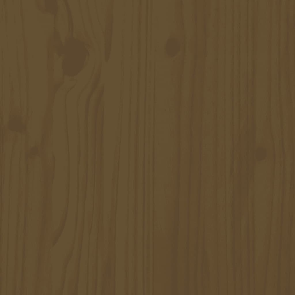 Πλαίσιο Κρεβατιού με Κεφαλάρι Μελί 120x200 εκ. Μασίφ Ξύλο