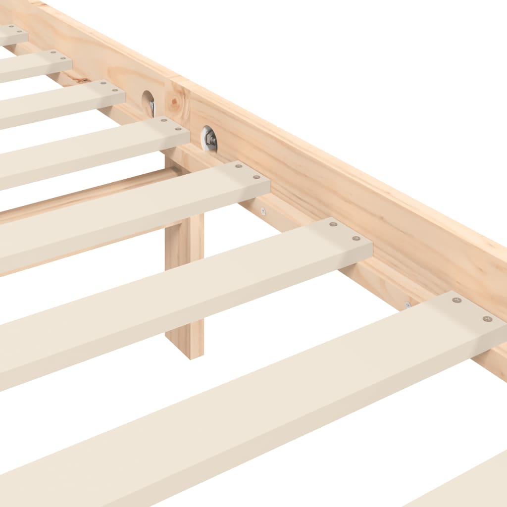 Σκελετός Κρεβατιού Χωρίς Στρώμα 160x200 εκ Μασίφ Ξύλο Πεύκου