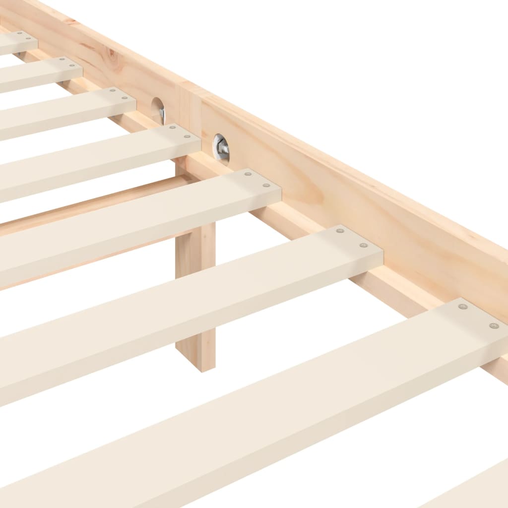 Σκελετός Κρεβατιού Χωρίς Στρώμα 120x200 εκ Μασίφ Ξύλο Πεύκου - Pakobazaar