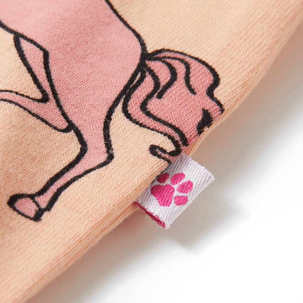 Πιτζάμα Παιδική Κοντομάνικη Ανοιχτό Πορτοκαλί 128 - Pakobazaar