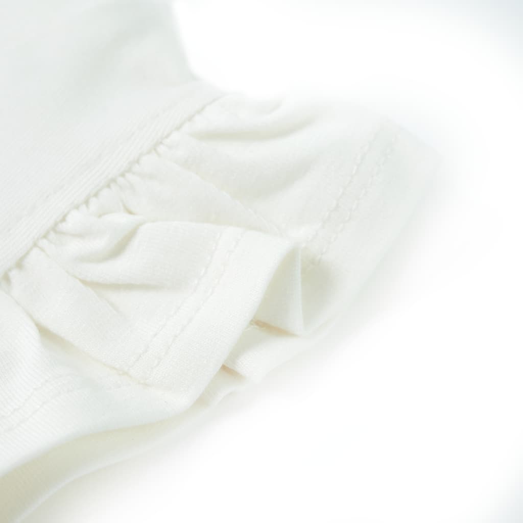 Μπλουζάκι Παιδικό με Βολάν Μανίκια Λευκό 104 - Pakobazaar