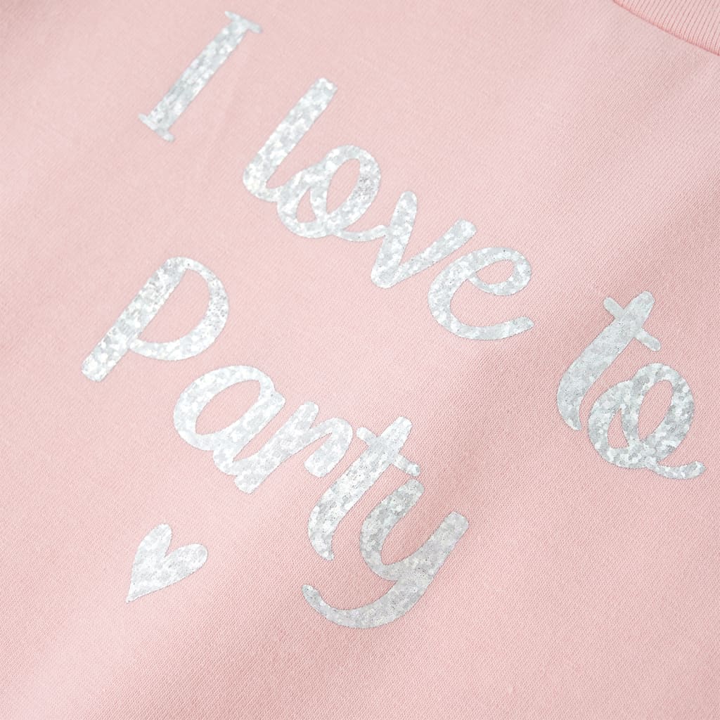 Μπλουζάκι Παιδικό Μανίκια με Βολάν Ανοιχτό Ροζ 104 - Pakobazaar