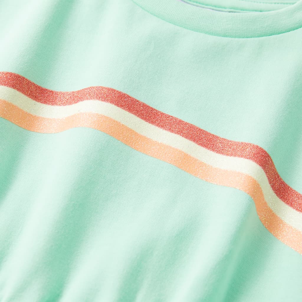 Φόρεμα Παιδικό με Κορδόνι Έντονο Πράσινο 104 - Pakobazaar