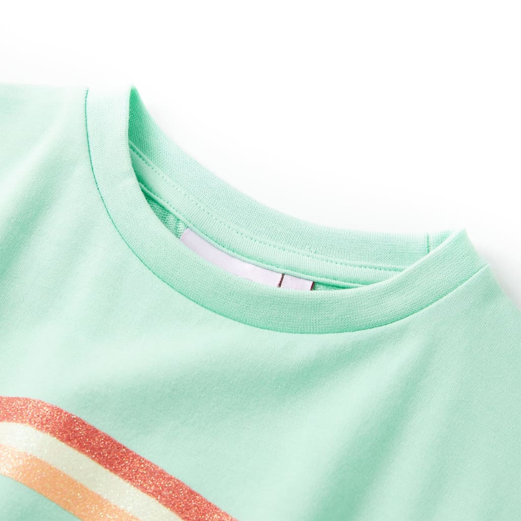 Φόρεμα Παιδικό με Κορδόνι Έντονο Πράσινο 116 - Pakobazaar