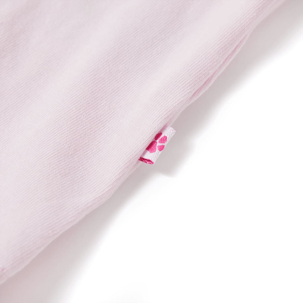 Μπλουζάκι Παιδικό με Πολύ Κοντά Μανίκια Απαλό Ροζ 128 - Pakobazaar