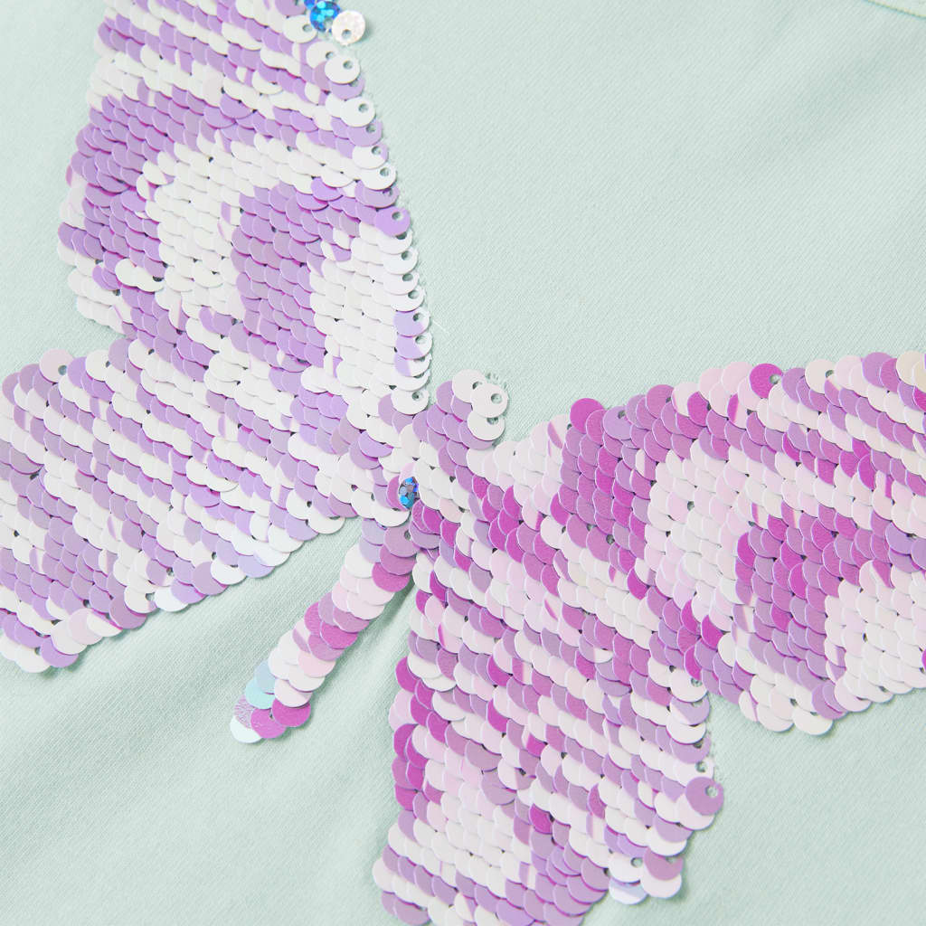 Μπλουζάκι Παιδικό με Πολύ Κοντά Μανίκια Ανοιχτό Χρώμα Μέντας 140 - Pakobazaar