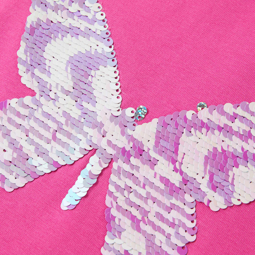 Μπλουζάκι Παιδικό με Πολύ Κοντά Μανίκια Σκούρο ροζ 116 - Pakobazaar