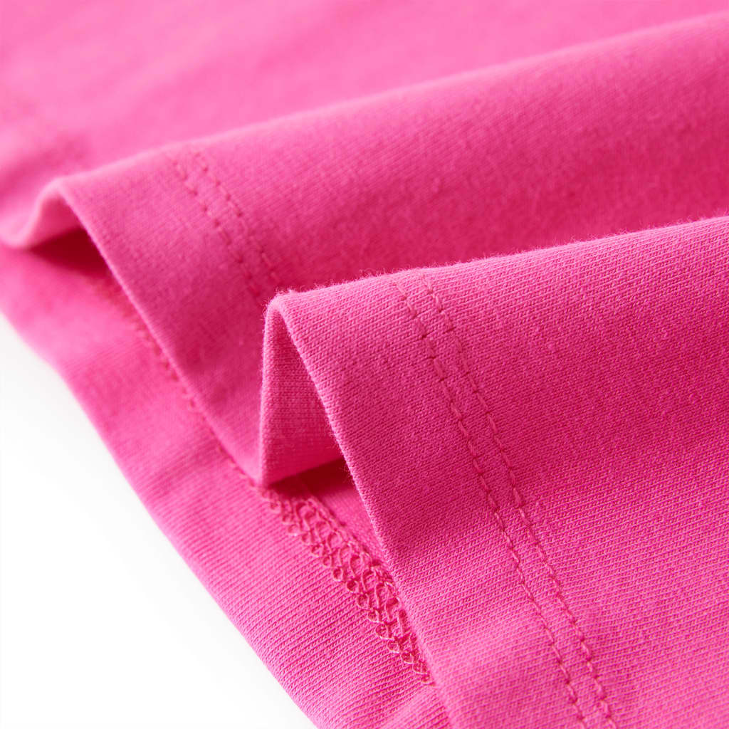 Μπλουζάκι Παιδικό με Πολύ Κοντά Μανίκια Σκούρο ροζ 116 - Pakobazaar