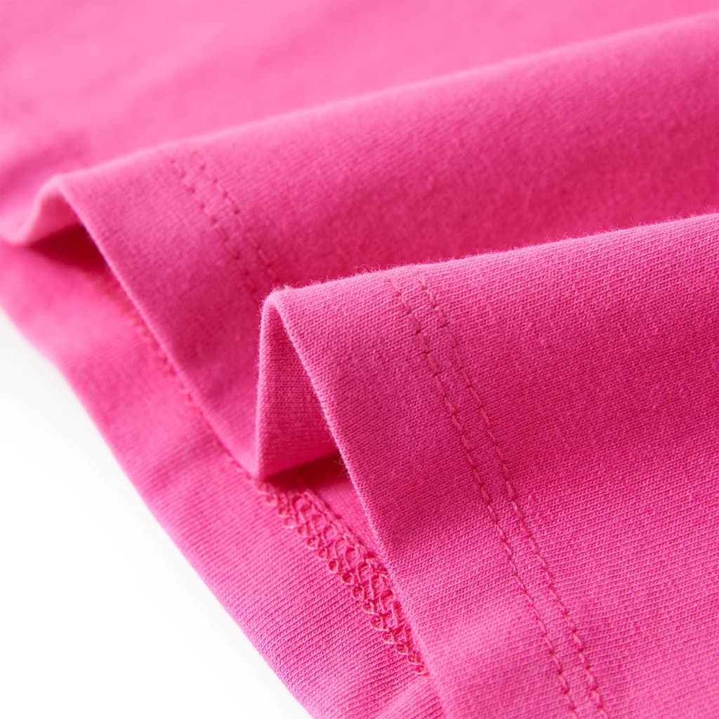 Μπλουζάκι Παιδικό με Πολύ Κοντά Μανίκια Σκούρο ροζ 128 - Pakobazaar