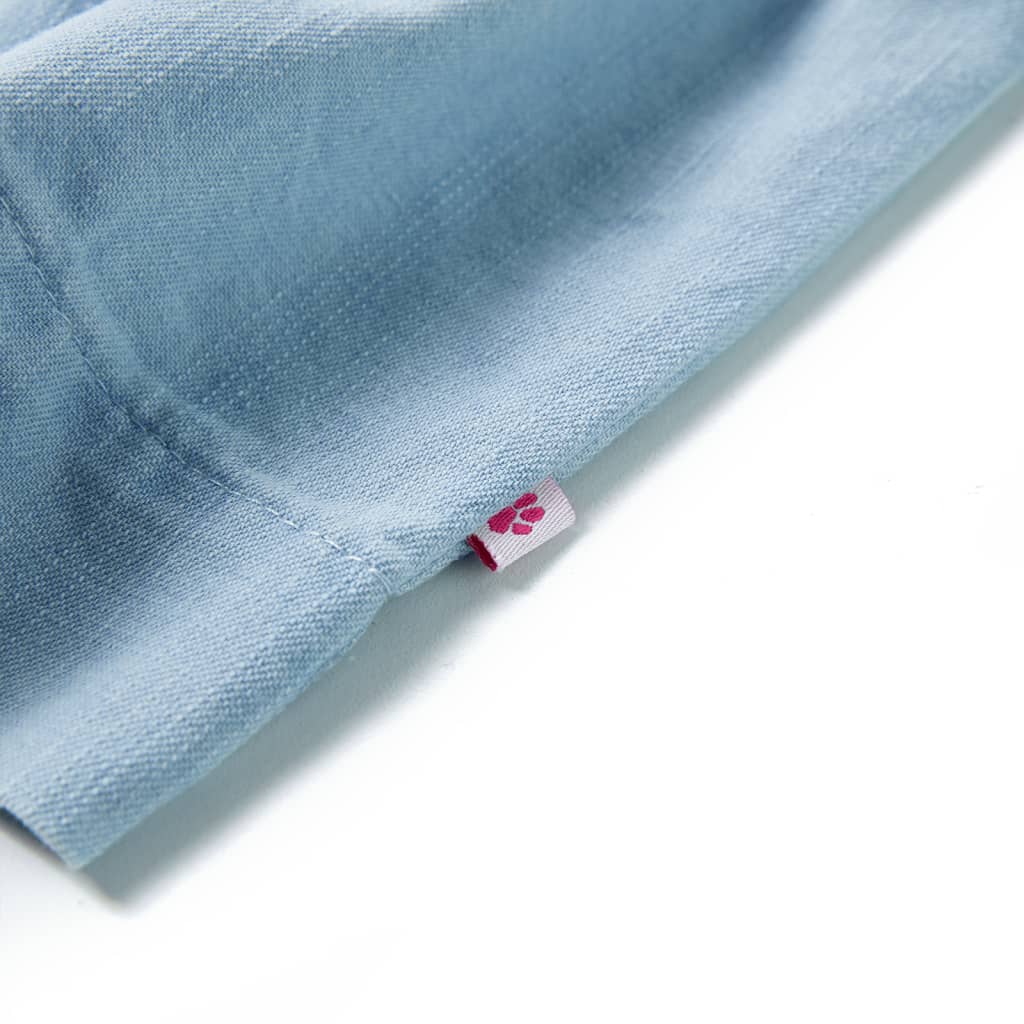 Φόρεμα Παιδικό με Βολάν Απαλό Μπλε 140 - Pakobazaar