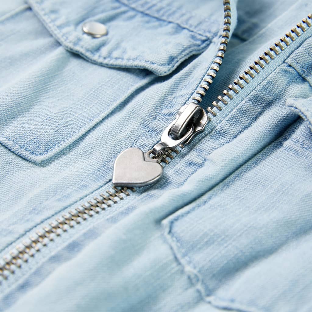 Ολόσωμη Φόρμα Παιδική Κοντομάνικη Απαλό Μπλε 128 - Pakobazaar