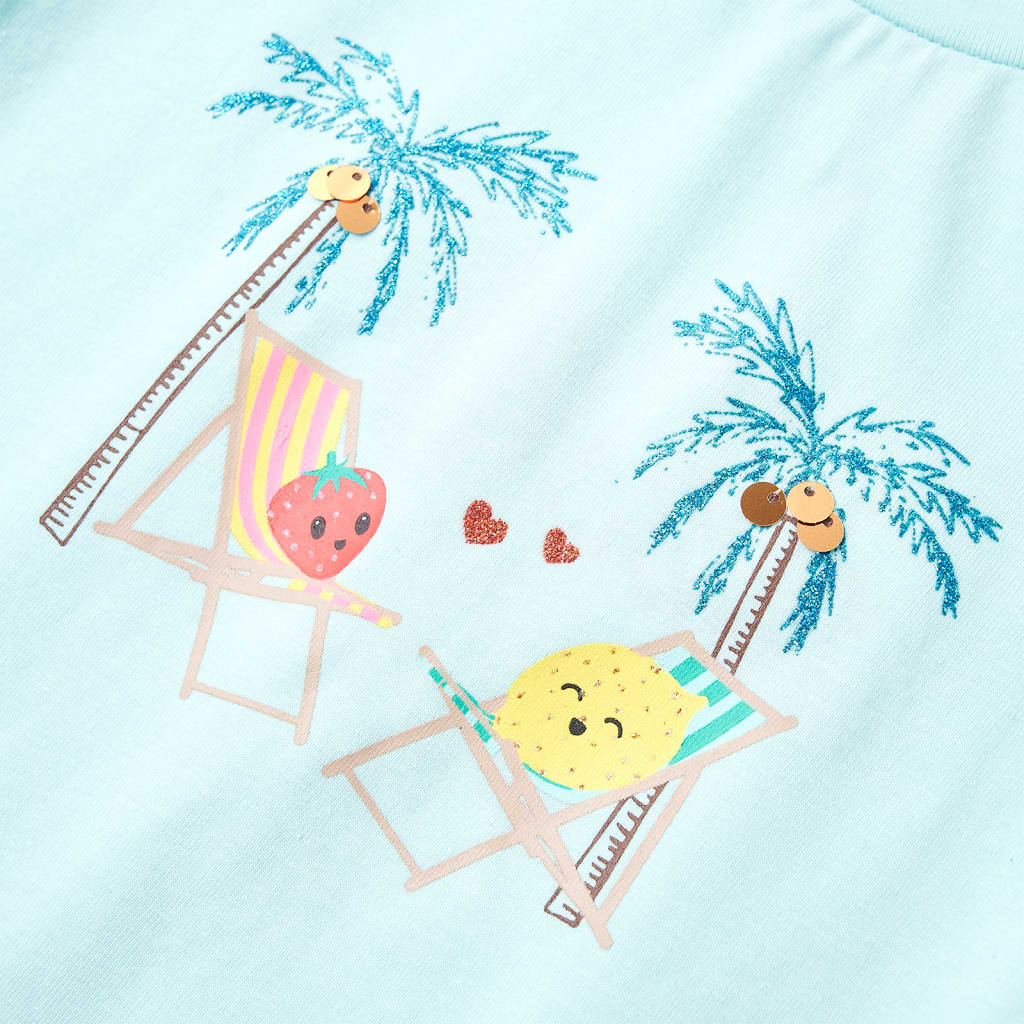 Μπλουζάκι Παιδικό Ανοιχτό Χρώμα Άκουα 140 - Pakobazaar