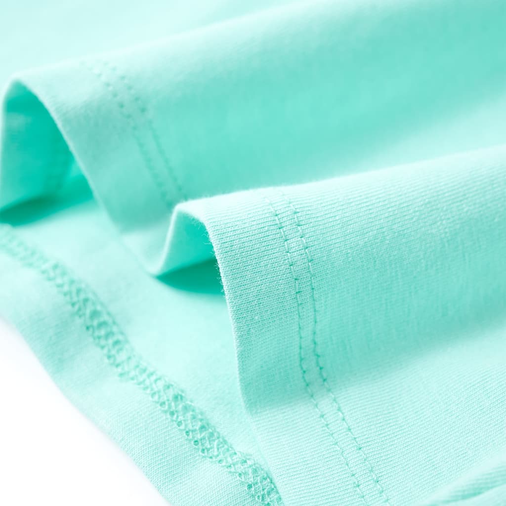 Μπλουζάκι Παιδικό Ανοιχτό Χρώμα Μέντας 128 - Pakobazaar