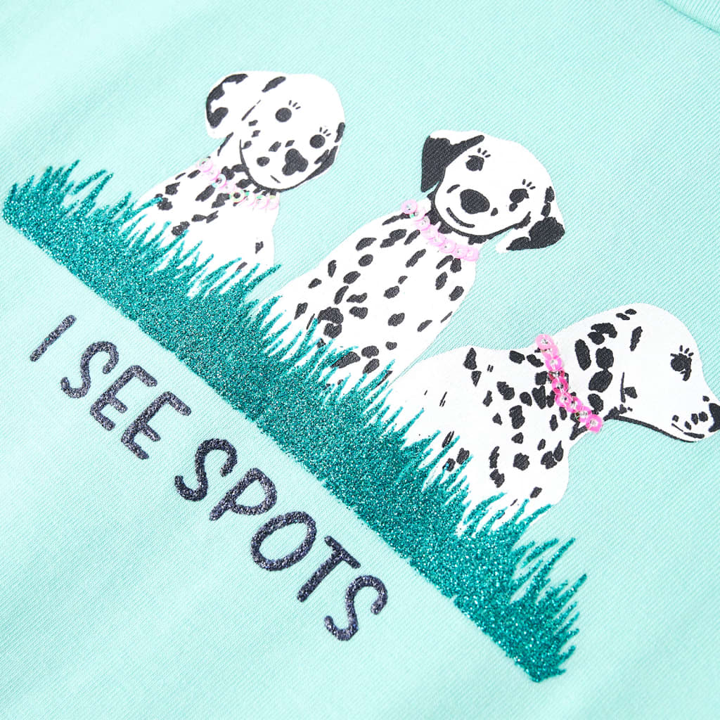 Μπλουζάκι Παιδικό Ανοιχτό Χρώμα Μέντας 128 - Pakobazaar