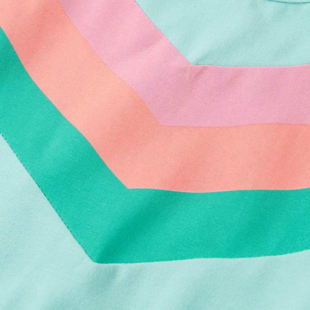 Φόρεμα Παιδικό με Κορδόνι Ανοιχτό Χρώμα Μέντας 116 - PAKOBAZAAR