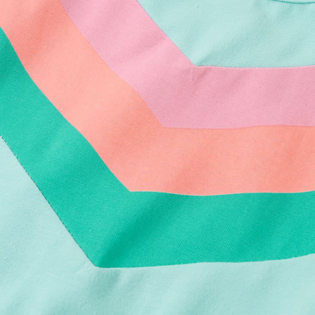 Φόρεμα Παιδικό με Κορδόνι Ανοιχτό Χρώμα Μέντας 140 - PAKOBAZAAR