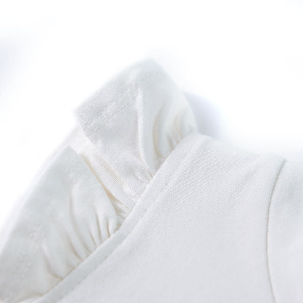 Μπλουζάκι Παιδικό με Βολάν Μανίκια Εκρού 140 - PAKOBAZAAR