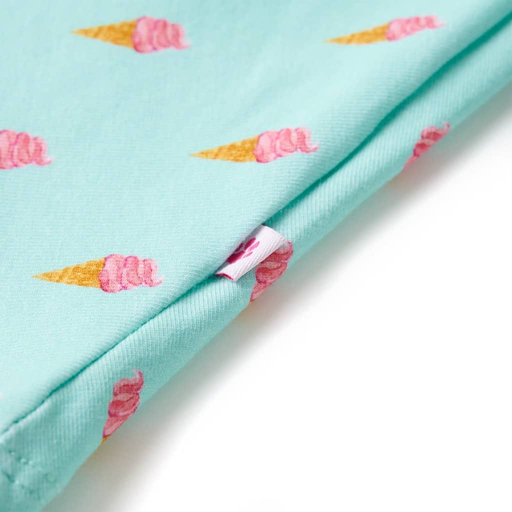 Φόρεμα Παιδικό με Κορδόνι Ανοιχτό Χρώμα Μέντας 116 - PAKOBAZAAR