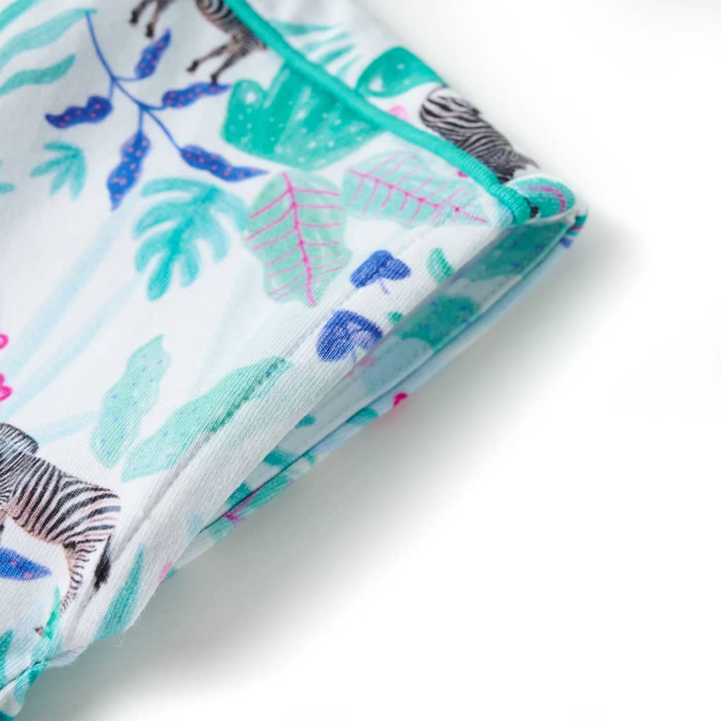 Φόρεμα Παιδικό Εκρού και Σκούρο Χρώμα Μέντας 104 - PAKOBAZAAR