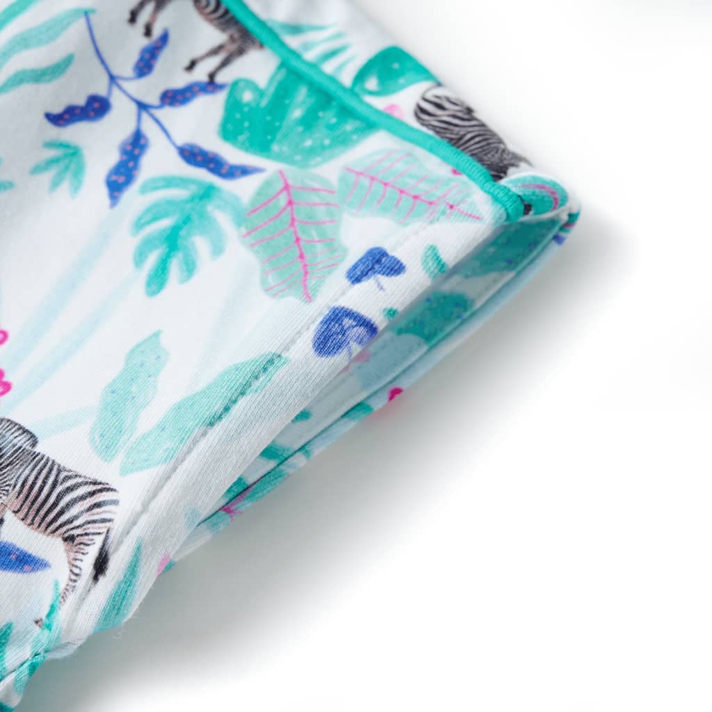 Φόρεμα Παιδικό Εκρού και Σκούρο Χρώμα Μέντας 116 - PAKOBAZAAR