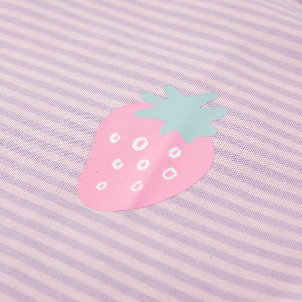 Μπλουζάκι Παιδικό με Βολάν Μανίκια Λιλά 116 - PAKOBAZAAR