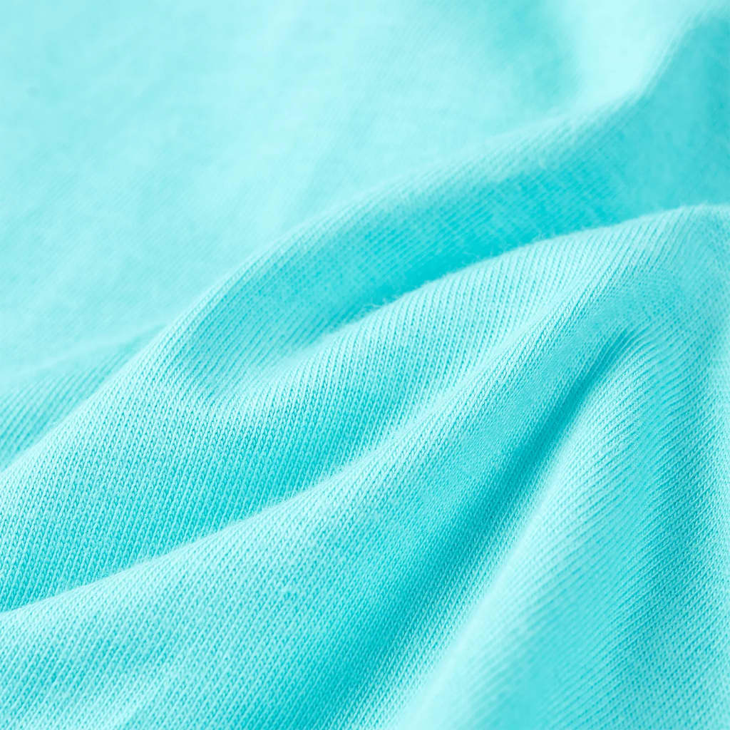 Μπλουζάκι Παιδικό Κοντομάνικο Χρώμα Άκουα 128 - PAKOBAZAAR