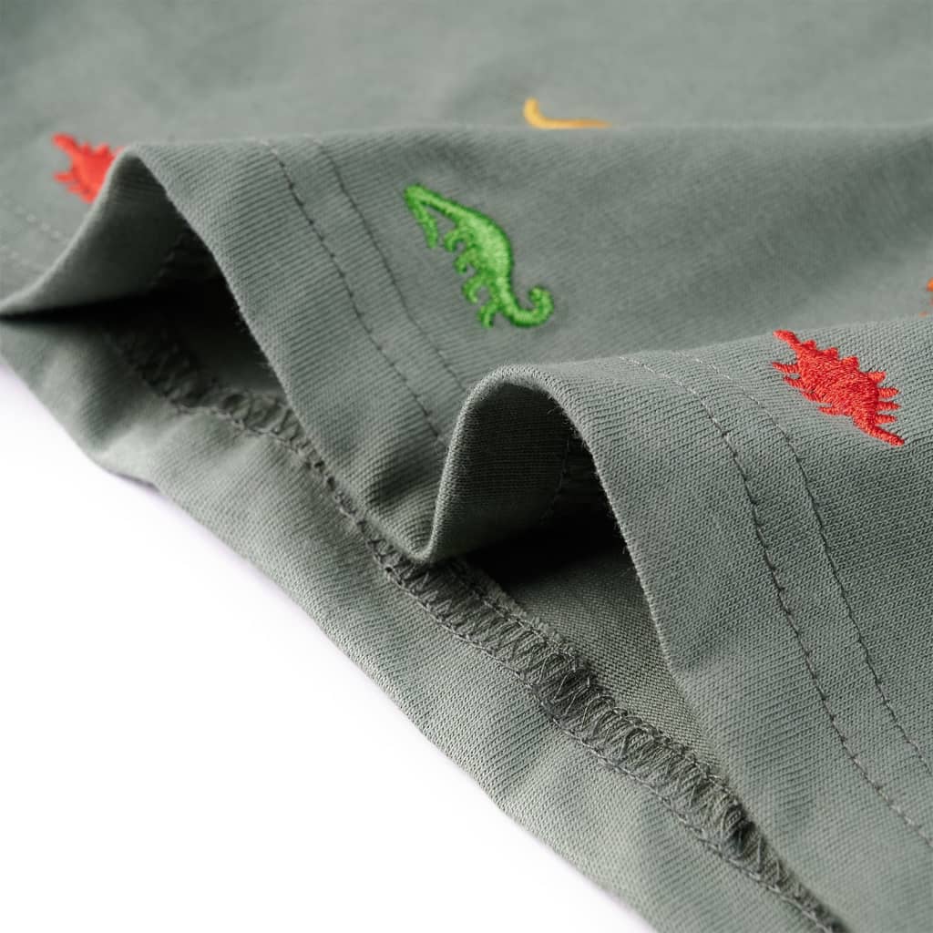 Μπλουζάκι Παιδικό Κοντομάνικο Χακί 140 - Pakobazaar