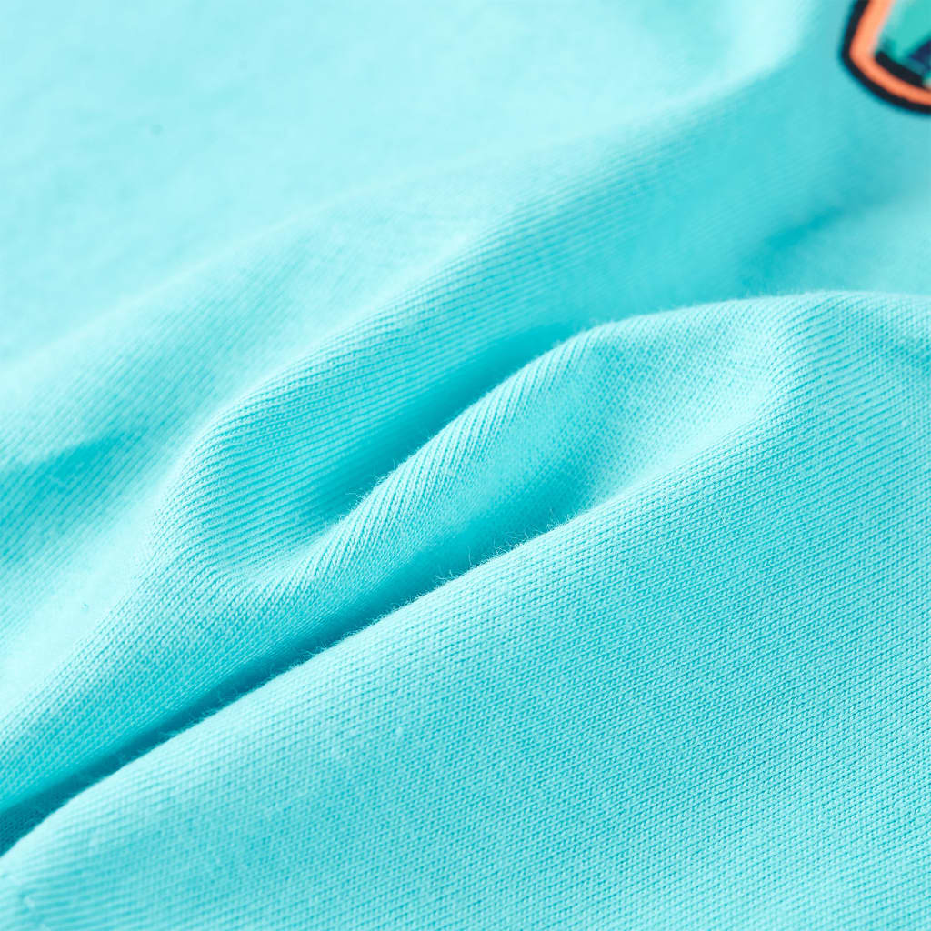 Μπλουζάκι Παιδικό Κοντομάνικο Χρώμα Άκουα 116 - Pakobazaar