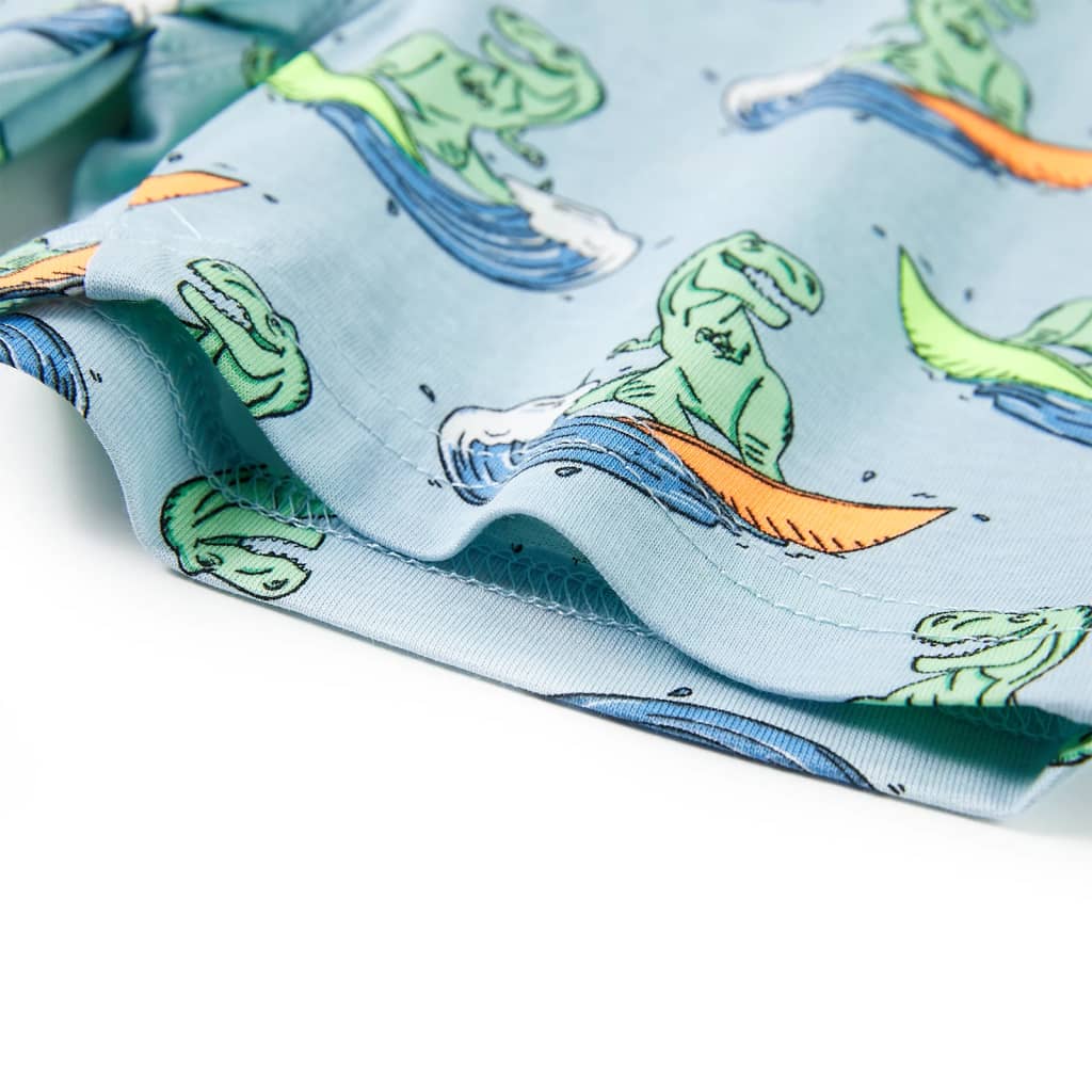 Πιτζάμες Παιδικές Κοντομάνικες Ανοιχτό Μπλε 104 - Pakobazaar