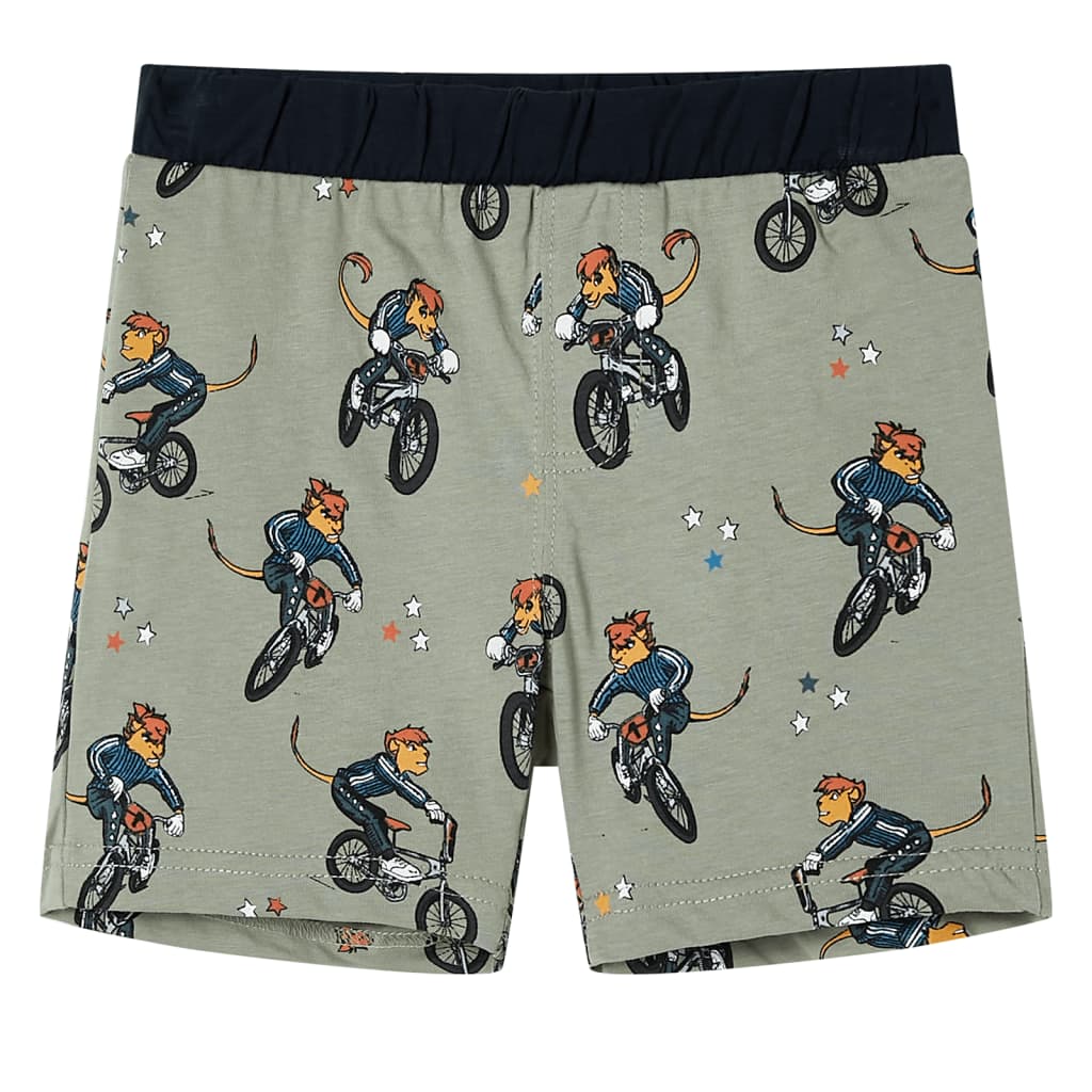 Πιτζάμα Παιδική Κοντομάνικη Ανοιχτό Χακί 104 - Pakobazaar